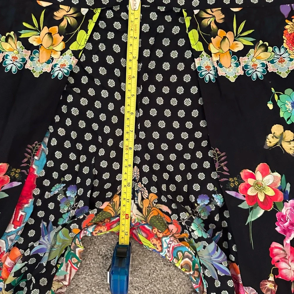 Johnny Was Multicolor Floral Patchwork Pants - Picture 7 of 14